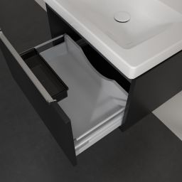 Villeroy & Boch Subway 2.0 szafka 63,7x45,4x42 cm podumywalkowa wisząca Volcano Black A68810VL