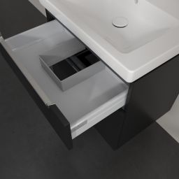 Villeroy & Boch Subway 2.0 szafka 63,7x45,4x59 cm podumywalkowa wisząca Volcano Black A91010VL