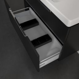 Villeroy & Boch Subway 2.0 szafka 98,7x44,9x59 cm podumywalkowa wisząca Volcano Black A91510VL