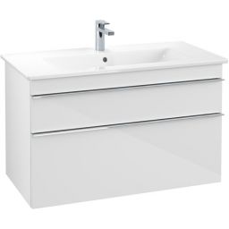 Villeroy & Boch Venticello szafka 95,3 cm podumywalkowa wisząca Glossy White A92601DH