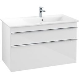 Villeroy & Boch Venticello szafka 95,3 cm podumywalkowa wisząca Glossy White A92801DH