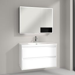 Villeroy & Boch My View+ szafka 100x16,8x75 cm z lustrem aluminium B4811000