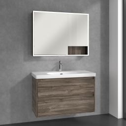 Villeroy & Boch My View+ szafka 100x16,8x75 cm z lustrem Stone Oak B48110RK