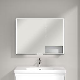 Villeroy & Boch My View+ szafka 100x16,8x75 cm z lustrem Brilliant White B48110VE
