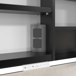 Villeroy & Boch My View+ szafka 100x16,8x75 cm z lustrem Volcano Black B48110VL