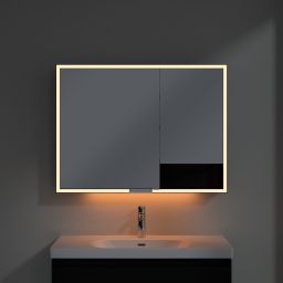 Villeroy & Boch My View+ szafka 100x16,8x75 cm z lustrem Volcano Black B48110VL