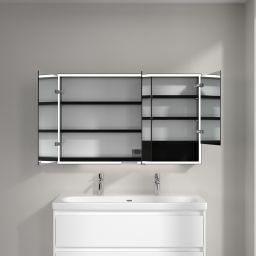 Villeroy & Boch My View+ szafka 120x16,8x75 cm z lustrem aluminium B4811200