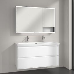 Villeroy & Boch My View+ szafka 120x16,8x75 cm z lustrem Pure White B48112VF