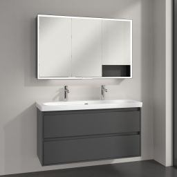 Villeroy & Boch My View+ szafka 120x16,8x75 cm z lustrem Graphite B48112VR