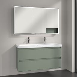 Villeroy & Boch My View+ szafka 130x16,8x75 cm z lustrem Soft Green B48113AF