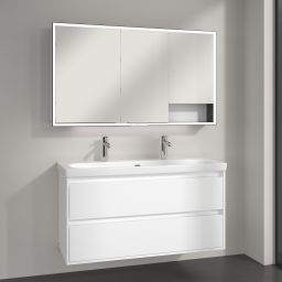 Villeroy & Boch My View+ szafka 130x16,8x75 cm z lustrem Brilliant White B48113VE