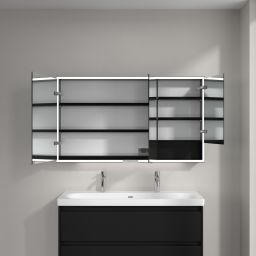 Villeroy & Boch My View+ szafka 130x16,8x75 cm z lustrem Volcano Black B48113VL