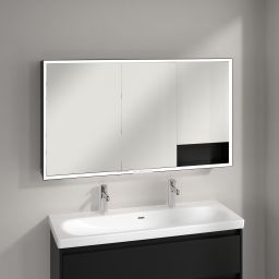 Villeroy & Boch My View+ szafka 130x16,8x75 cm z lustrem Volcano Black B48113VL