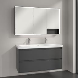 Villeroy & Boch My View+ szafka 130x16,8x75 cm z lustrem Graphite B48113VR