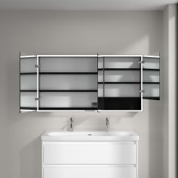 Villeroy & Boch My View+ szafka 140x16,8x75 cm z lustrem aluminium/czarny B4811400