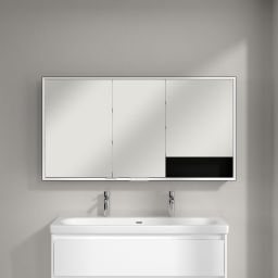 Villeroy & Boch My View+ szafka 140x16,8x75 cm z lustrem aluminium/czarny B4811400