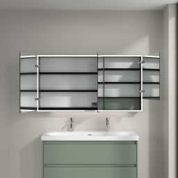 Villeroy & Boch My View+ szafka 140x16,8x75 cm z lustrem Soft Green/czarny B48114AF