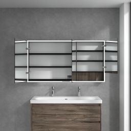 Villeroy & Boch My View+ szafka 140x16,8x75 cm z lustrem Stone Oak/czarny B48114RK