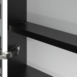 Villeroy & Boch My View+ szafka 140x16,8x75 cm z lustrem Stone Oak/czarny B48114RK