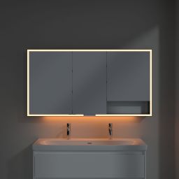 Villeroy & Boch My View+ szafka 140x16,8x75 cm z lustrem Brilliant White/czarny B48114VE