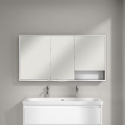 Villeroy & Boch My View+ szafka 140x16,8x75 cm z lustrem Brilliant White/czarny B48114VE