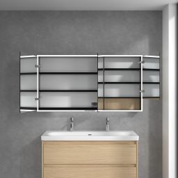 Villeroy & Boch My View+ szafka 140x16,8x75 cm z lustrem Nordic Oak/czarny B48114VJ