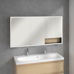 Villeroy & Boch My View+ szafka 140x16,8x75 cm z lustrem Nordic Oak/czarny B48114VJ