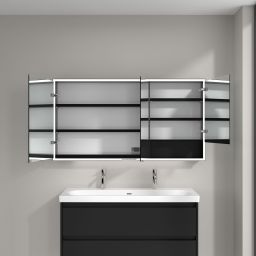 Villeroy & Boch My View+ szafka 140x16,8x75 cm z lustrem Volcano Black/czarny B48114VL