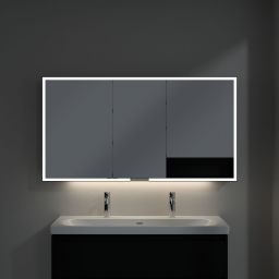 Villeroy & Boch My View+ szafka 140x16,8x75 cm z lustrem Volcano Black/czarny B48114VL