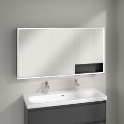 Villeroy & Boch My View+ szafka 140x16,8x75 cm z lustrem Graphite/czarny B48114VR