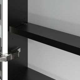 Villeroy & Boch My View+ szafka 160x16,8x75 cm z lustrem aluminium/czarny B4811600