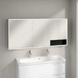 Villeroy & Boch My View+ szafka 160x16,8x75 cm z lustrem aluminium/czarny B4811600
