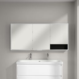Villeroy & Boch My View+ szafka 160x16,8x75 cm z lustrem aluminium/czarny B4811600