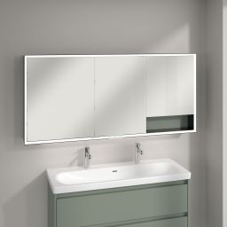 Villeroy & Boch My View+ szafka 160x16,8x75 cm z lustrem Soft Green/czarny B48116AF
