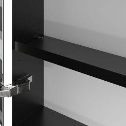 Villeroy & Boch My View+ szafka 160x16,8x75 cm z lustrem Wine Red/czarny B48116AH