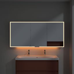 Villeroy & Boch My View+ szafka 160x16,8x75 cm z lustrem Wine Red/czarny B48116AH