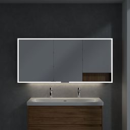 Villeroy & Boch My View+ szafka 160x16,8x75 cm z lustrem Oak Kansas/czarny B48116RH