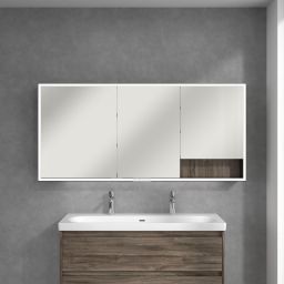 Villeroy & Boch My View+ szafka 160x16,8x75 cm z lustrem Stone Oak/czarny B48116RK