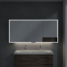 Villeroy & Boch My View+ szafka 160x16,8x75 cm z lustrem Stone Oak/czarny B48116RK