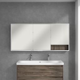 Villeroy & Boch My View+ szafka 160x16,8x75 cm z lustrem Stone Oak/czarny B48116RK