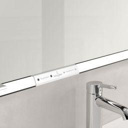 Villeroy & Boch My View+ szafka 160x16,8x75 cm z lustrem Pure White/czarny B48116VF