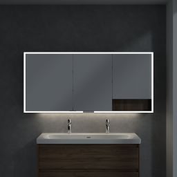 Villeroy & Boch My View+ szafka 160x16,8x75 cm z lustrem Arizona Oak/czarny B48116VH