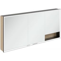 Villeroy & Boch My View+ szafka 160x16,8x75 cm z lustrem Nordic Oak/czarny B48116VJ