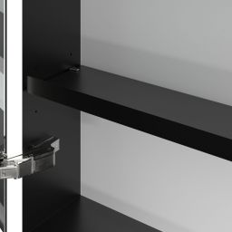 Villeroy & Boch My View+ szafka 160x16,8x75 cm z lustrem Nordic Oak/czarny B48116VJ