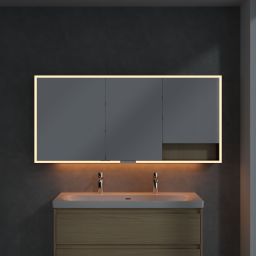 Villeroy & Boch My View+ szafka 160x16,8x75 cm z lustrem Nordic Oak/czarny B48116VJ