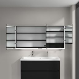 Villeroy & Boch My View+ szafka 160x16,8x75 cm z lustrem Volcano Black/czarny B48116VL