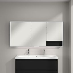 Villeroy & Boch My View+ szafka 160x16,8x75 cm z lustrem Volcano Black/czarny B48116VL