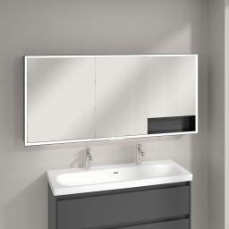 Villeroy & Boch My View+ szafka 160x16,8x75 cm z lustrem Graphite/czarny B48116VR