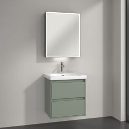 Villeroy & Boch My View+ szafka 60x16,8x75 cm z lustrem lewa Soft Green B4816LAF