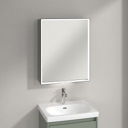 Villeroy & Boch My View+ szafka 60x16,8x75 cm z lustrem lewa Soft Green B4816LAF